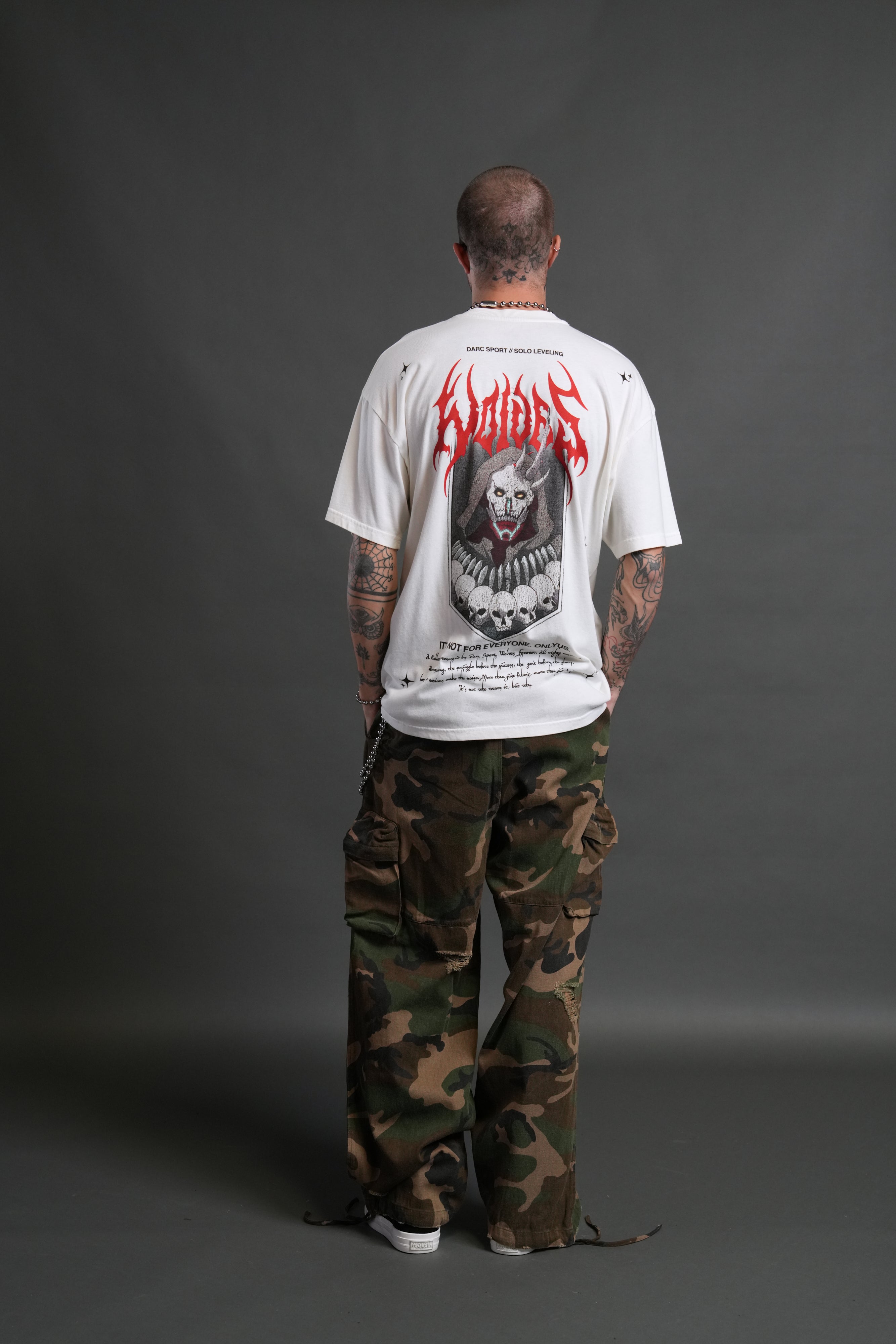 Shadow Shaman "Premium" Oversized Tee in Cream