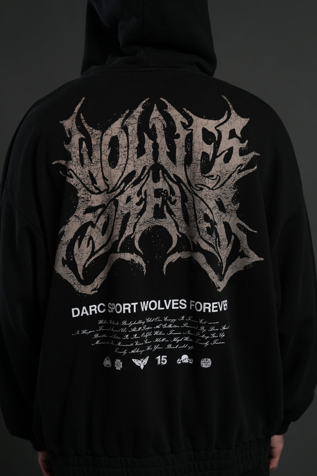 Sheer Loyalty "Chambers" Zip Hoodie in Black