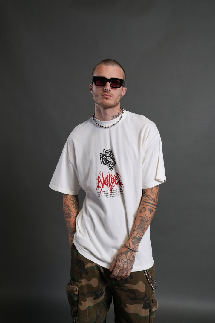 Shadow Shaman "Premium" Oversized Tee in Cream