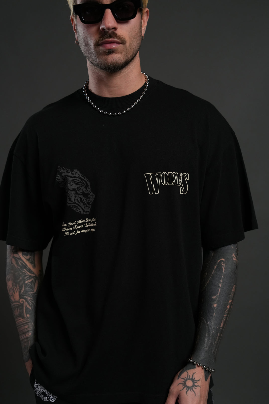 Western V2 "Premium" Oversized Tee in Black