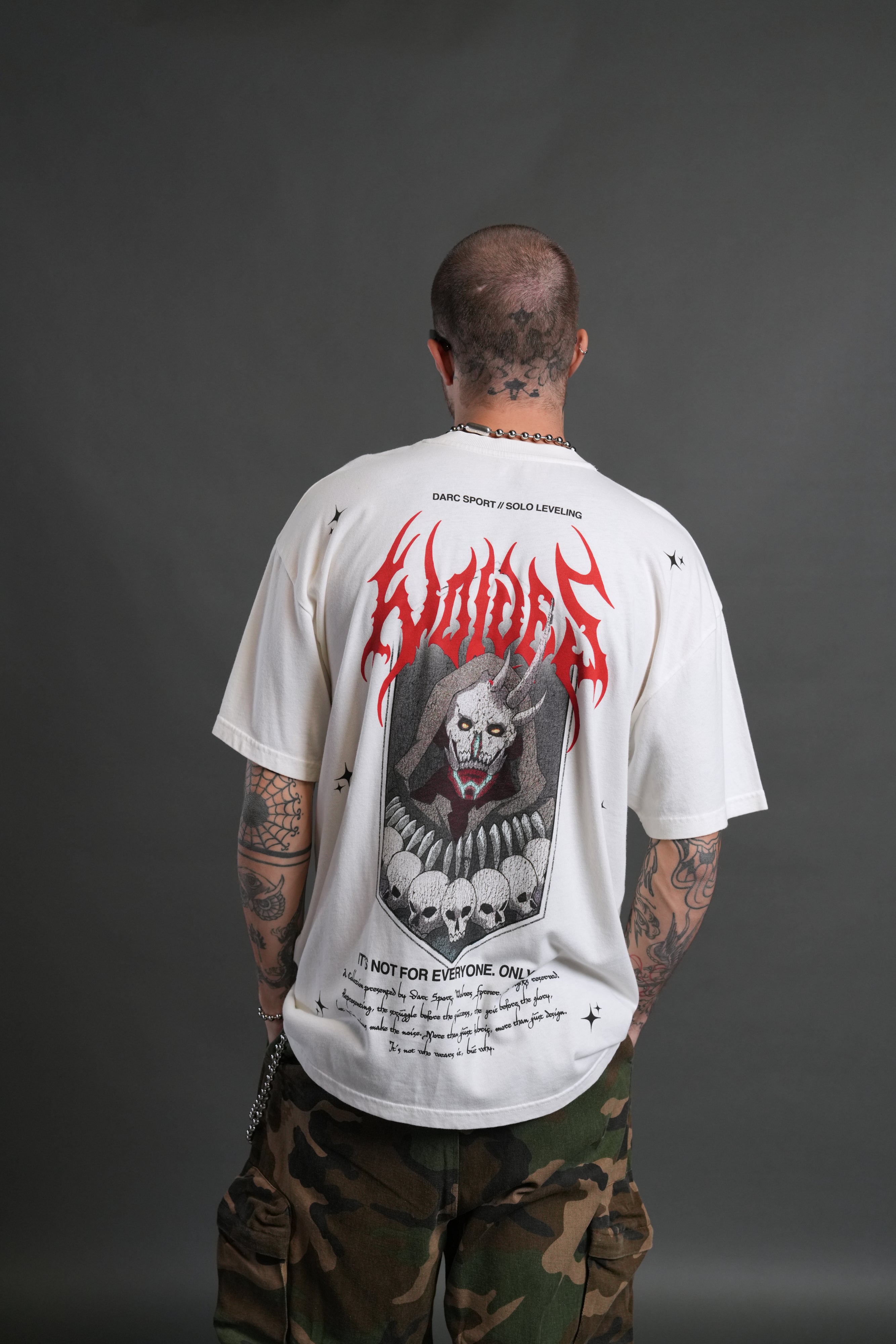 Shadow Shaman "Premium" Oversized Tee in Cream
