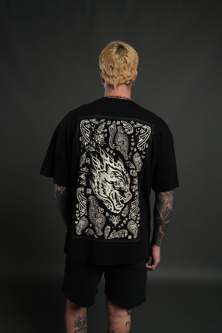 Western V2 "Premium" Oversized Tee in Black
