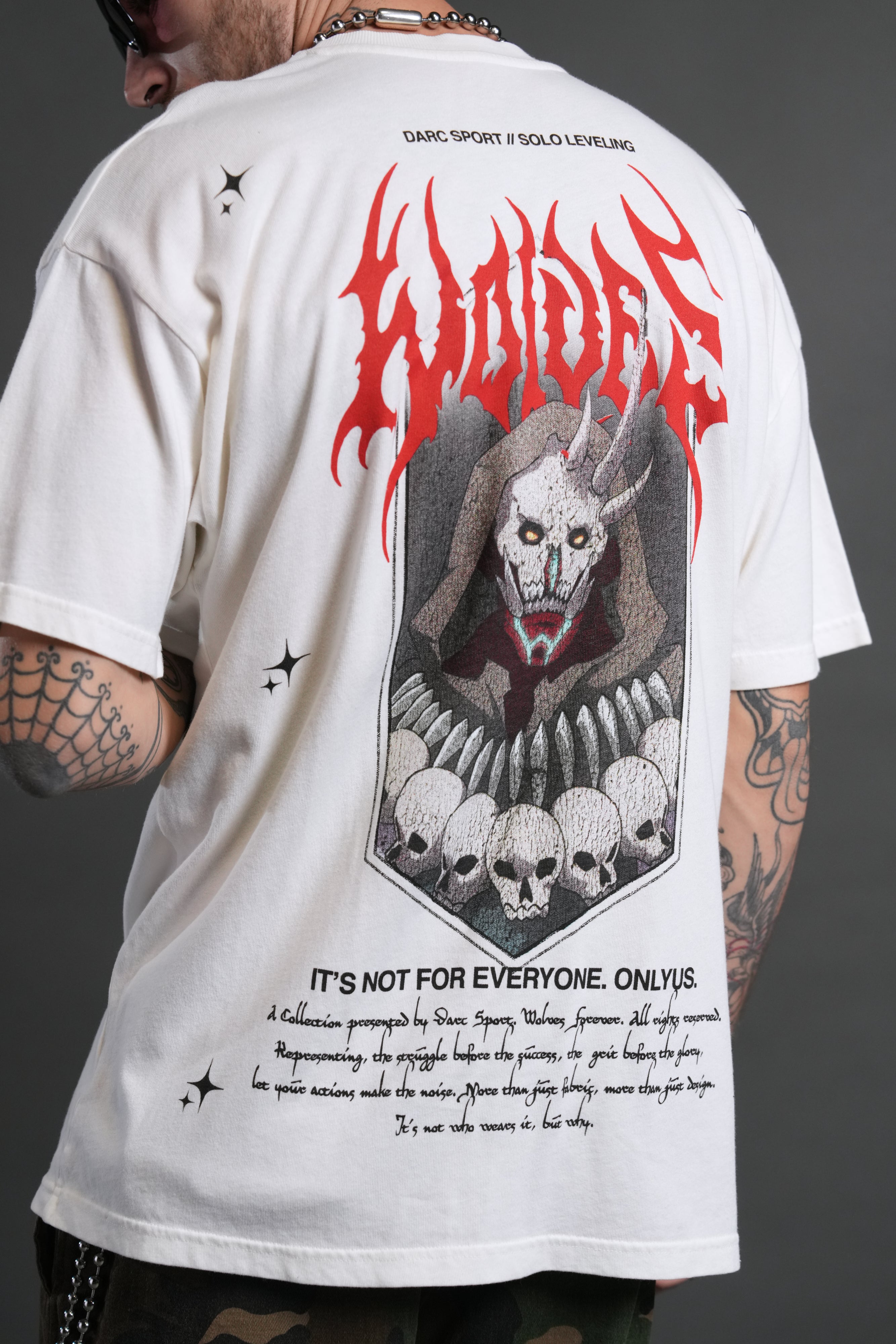 Shadow Shaman "Premium" Oversized Tee in Cream