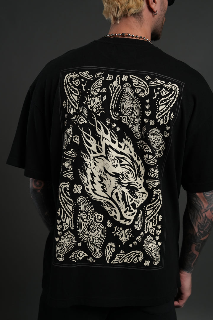 Western V2 "Premium" Oversized Tee in Black