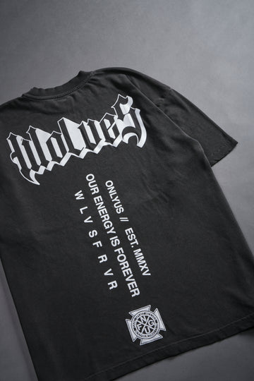 World Of Darcness "Premium" Oversized Tee in Wolf Gray