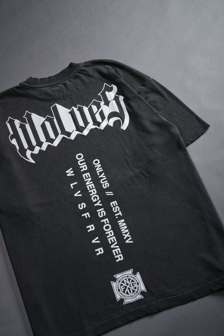 World Of Darcness "Premium" Oversized Tee in Wolf Gray