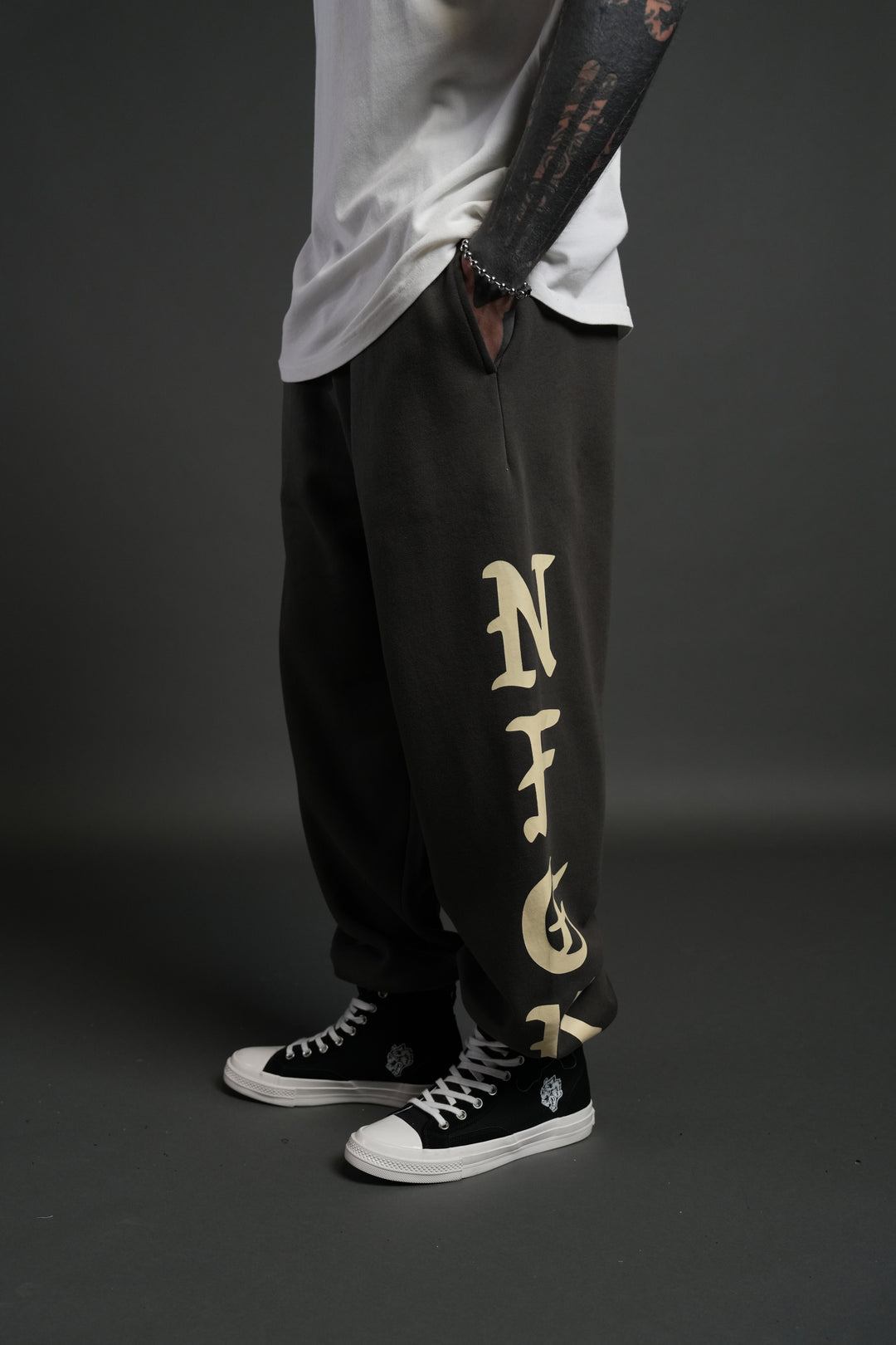 Stone Code Lightweight Lounger Sweat Pants in Wolf Gray