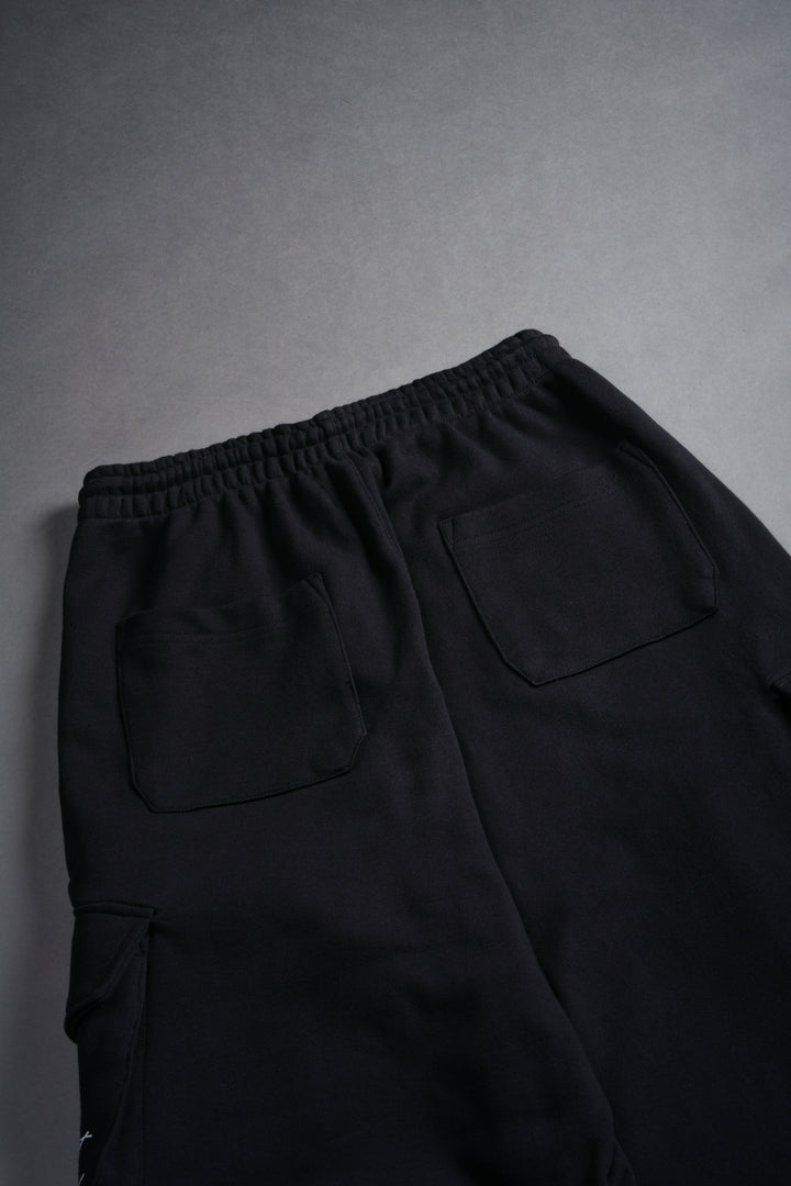 Darc Stud Mia Cargo Sweat Pants in Black