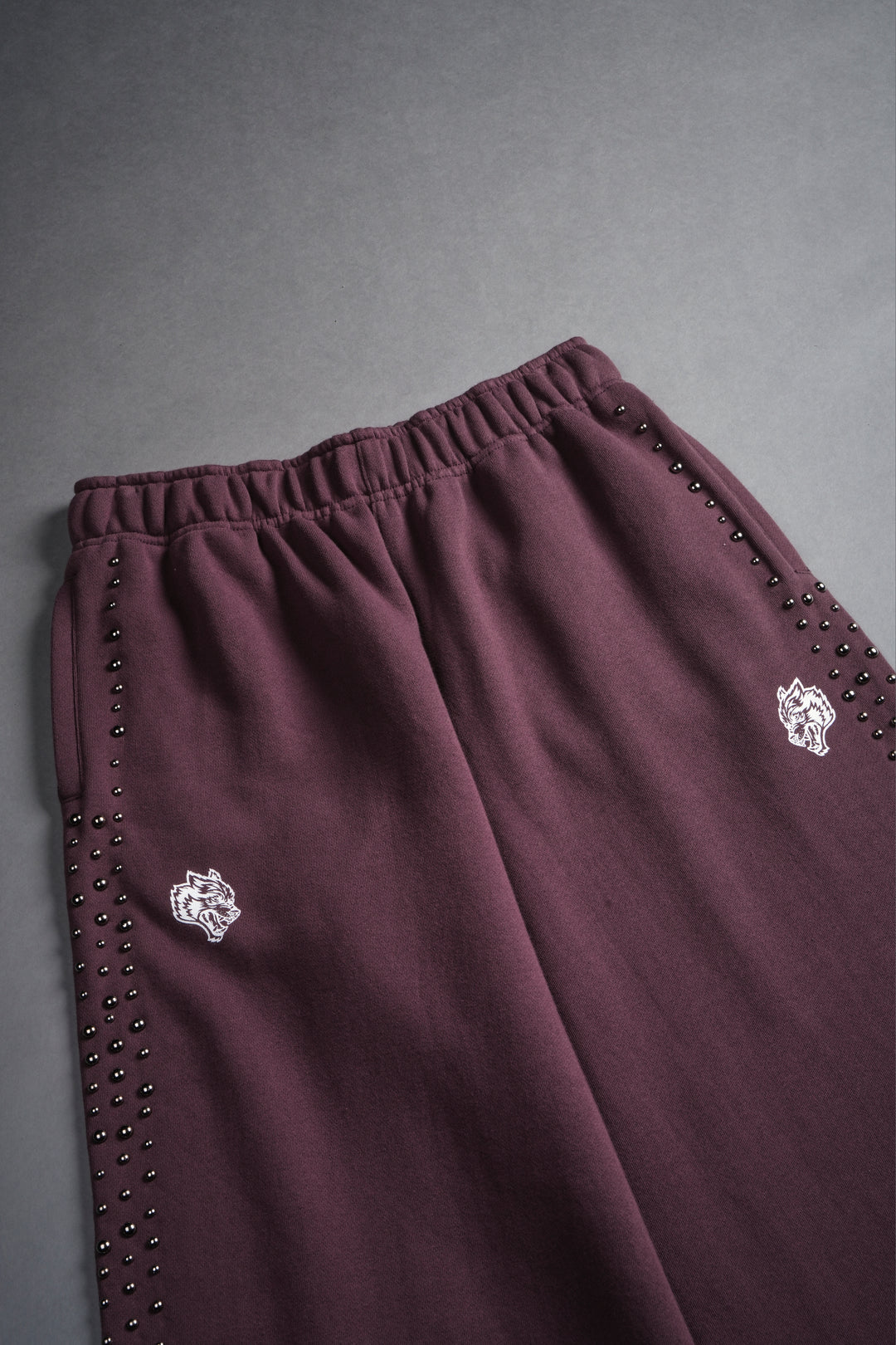 Dual Wolf Stud Durst Sweats V2 in Darc Purple