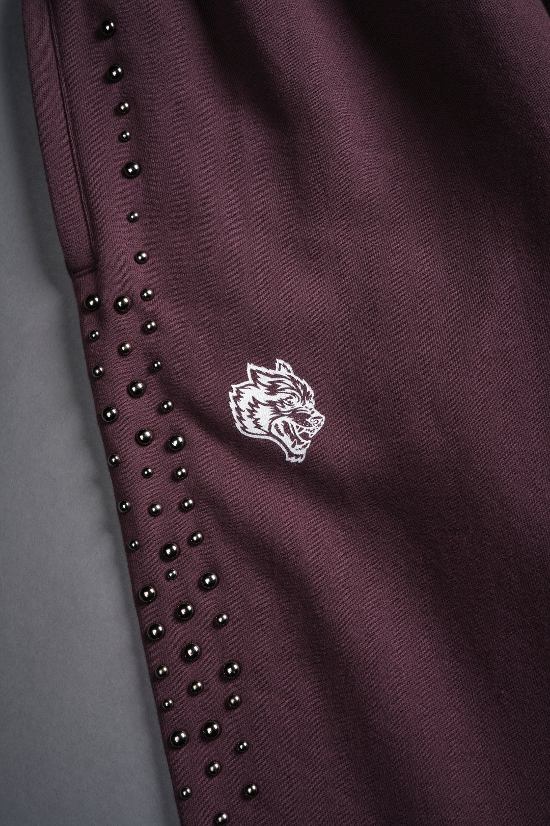 Dual Wolf Stud Durst Sweats V2 in Darc Purple