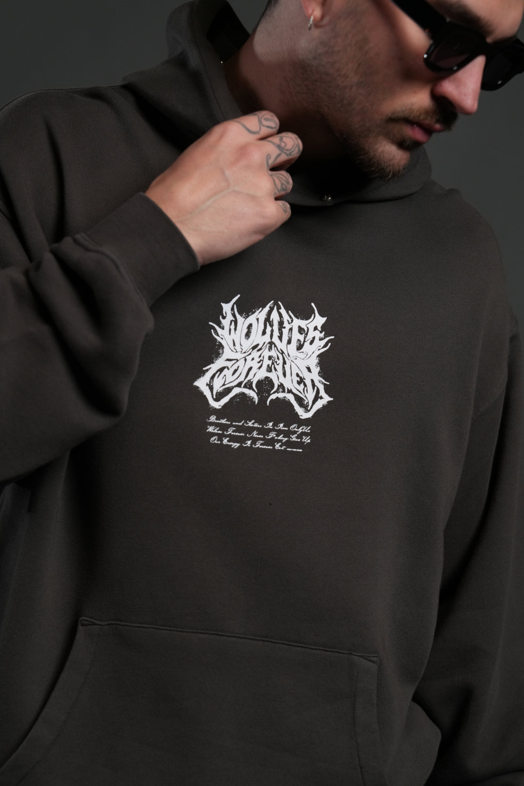 Sheer Loyalty "Pierce" Hoodie in Wolf Gray