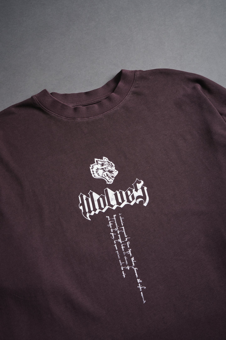 Age Of The Valkyrie "Premium" Oversized Unisex Tee in Darc Purple