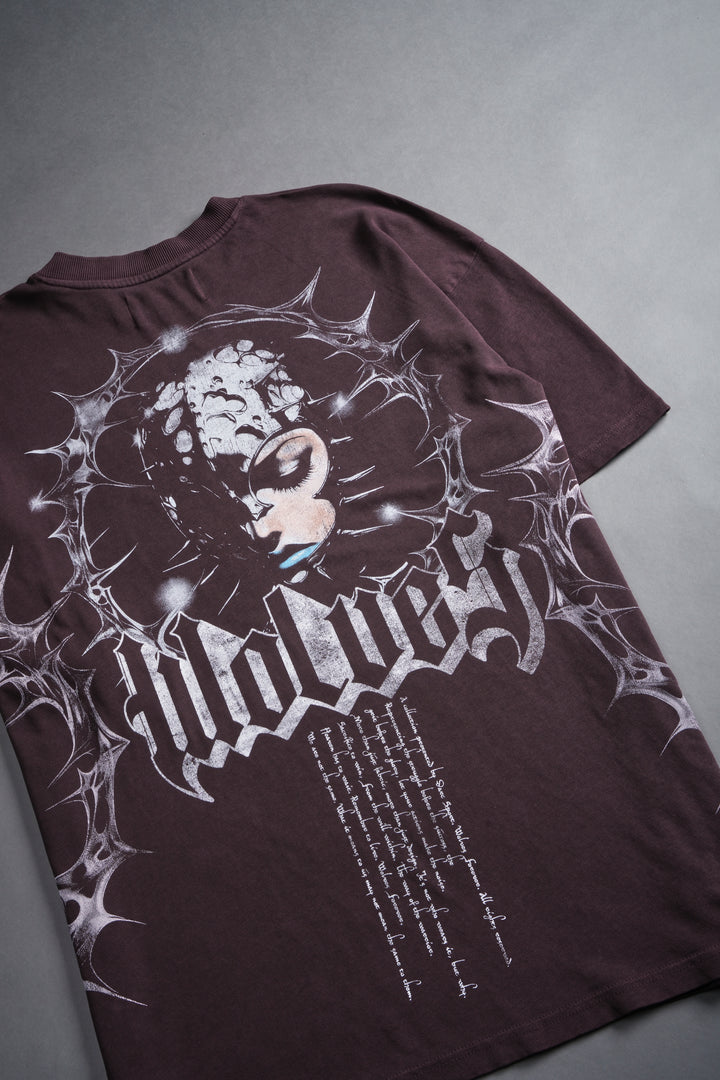 Age Of The Valkyrie "Premium" Oversized Unisex Tee in Darc Purple