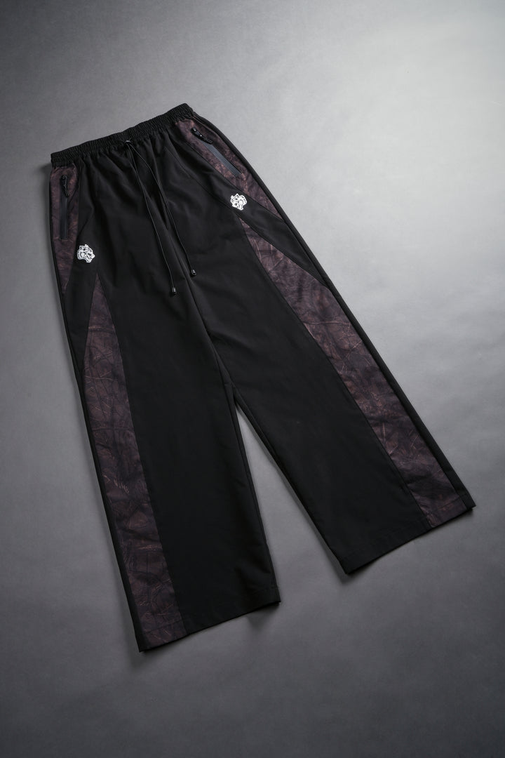 Dual Brolic Unisex Track Pants in Black Driftwood Forest Camo