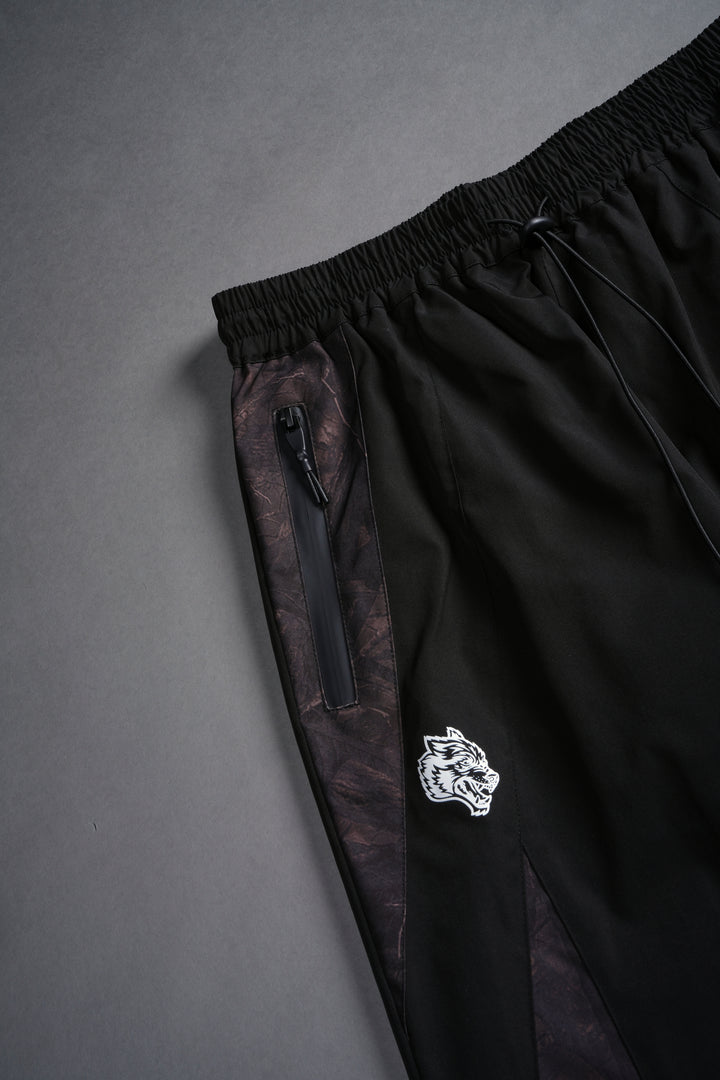 Dual Brolic Unisex Track Pants in Black Driftwood Forest Camo