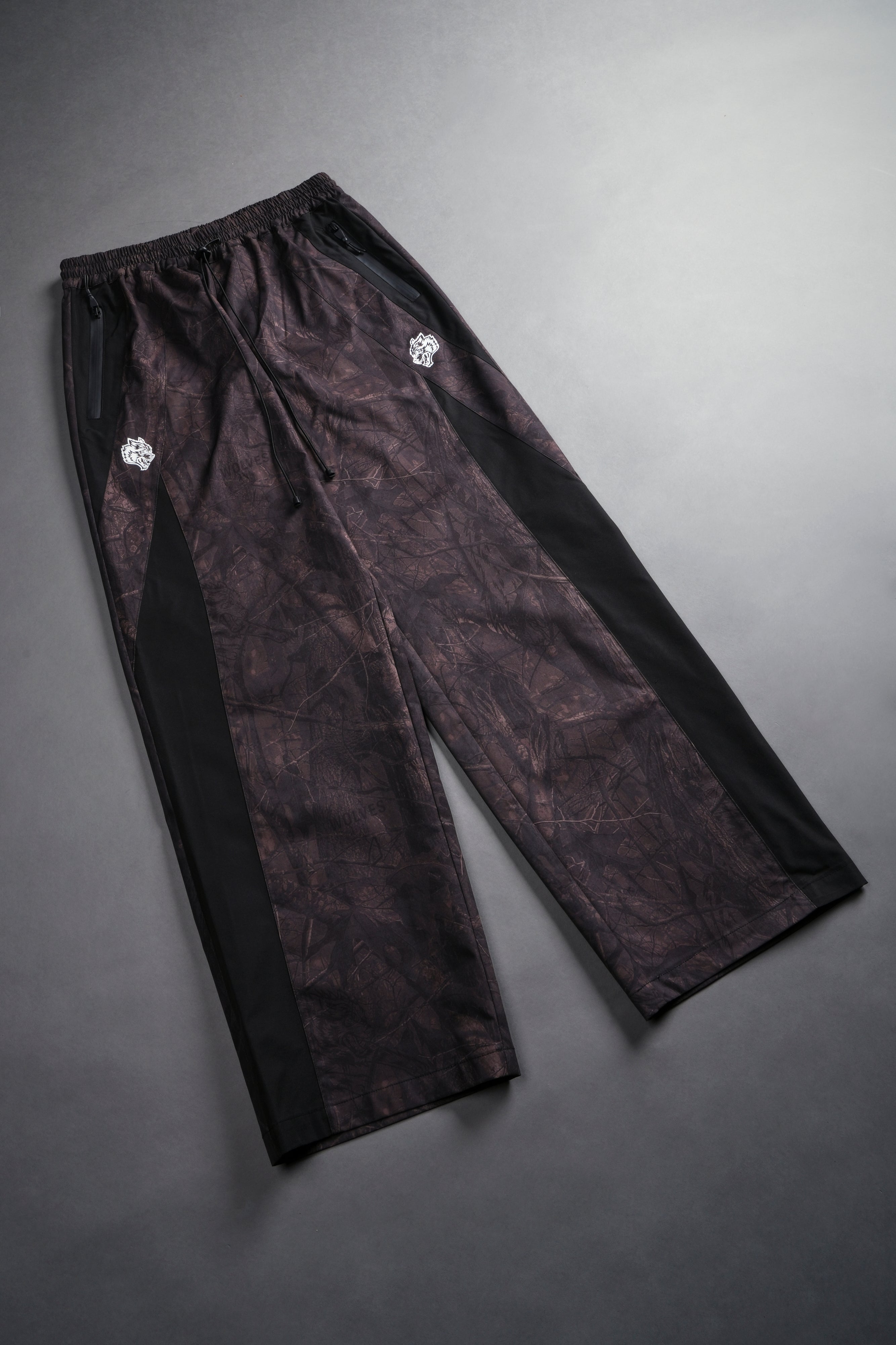 Dual Brolic Unisex Track Pants in Brown Driftwood Forest Camo