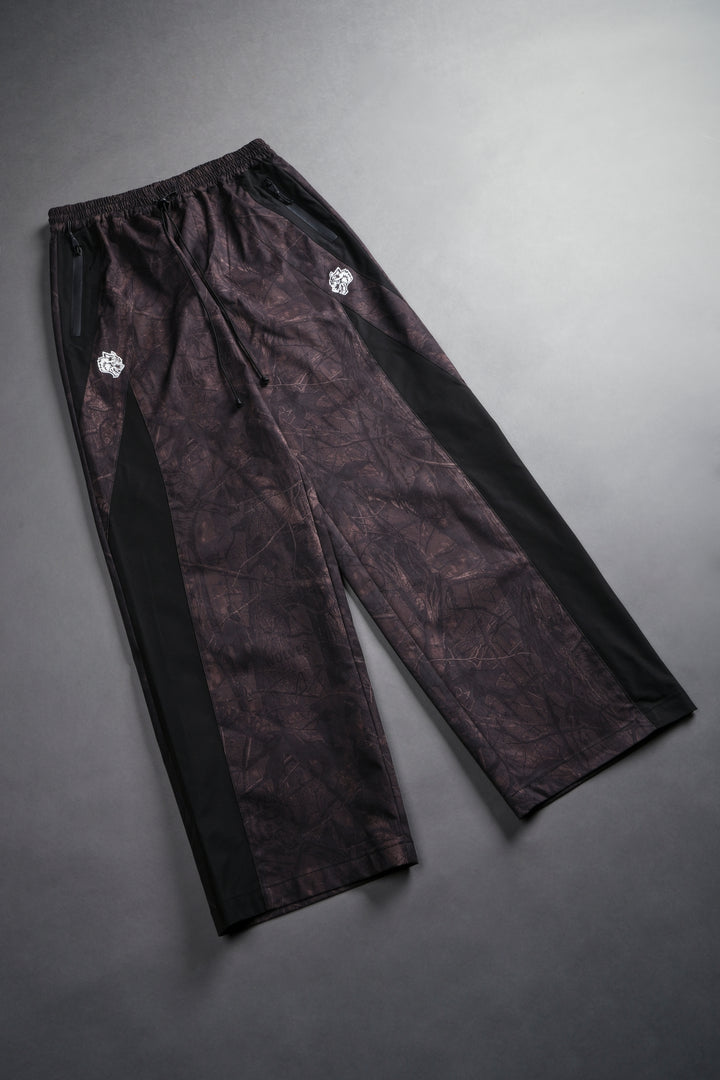 Dual Brolic Unisex Track Pants in Brown Driftwood Forest Camo