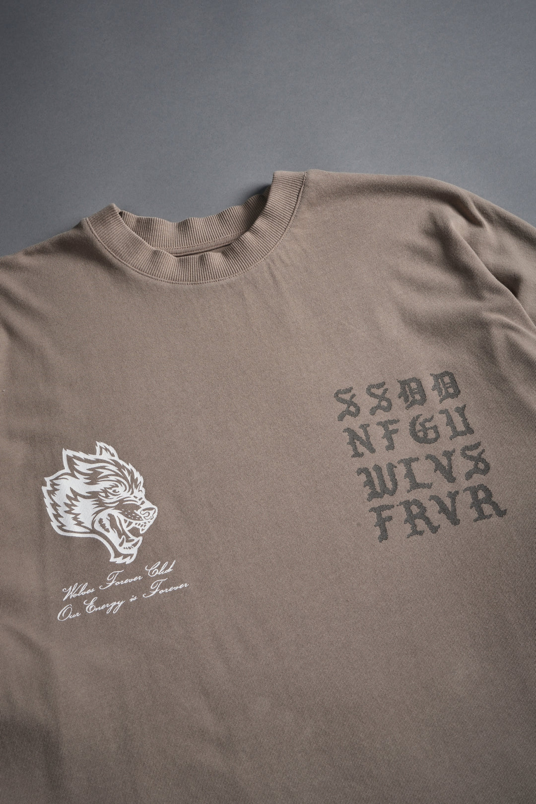 Stone Code "Premium" Oversized Tee in Taupe