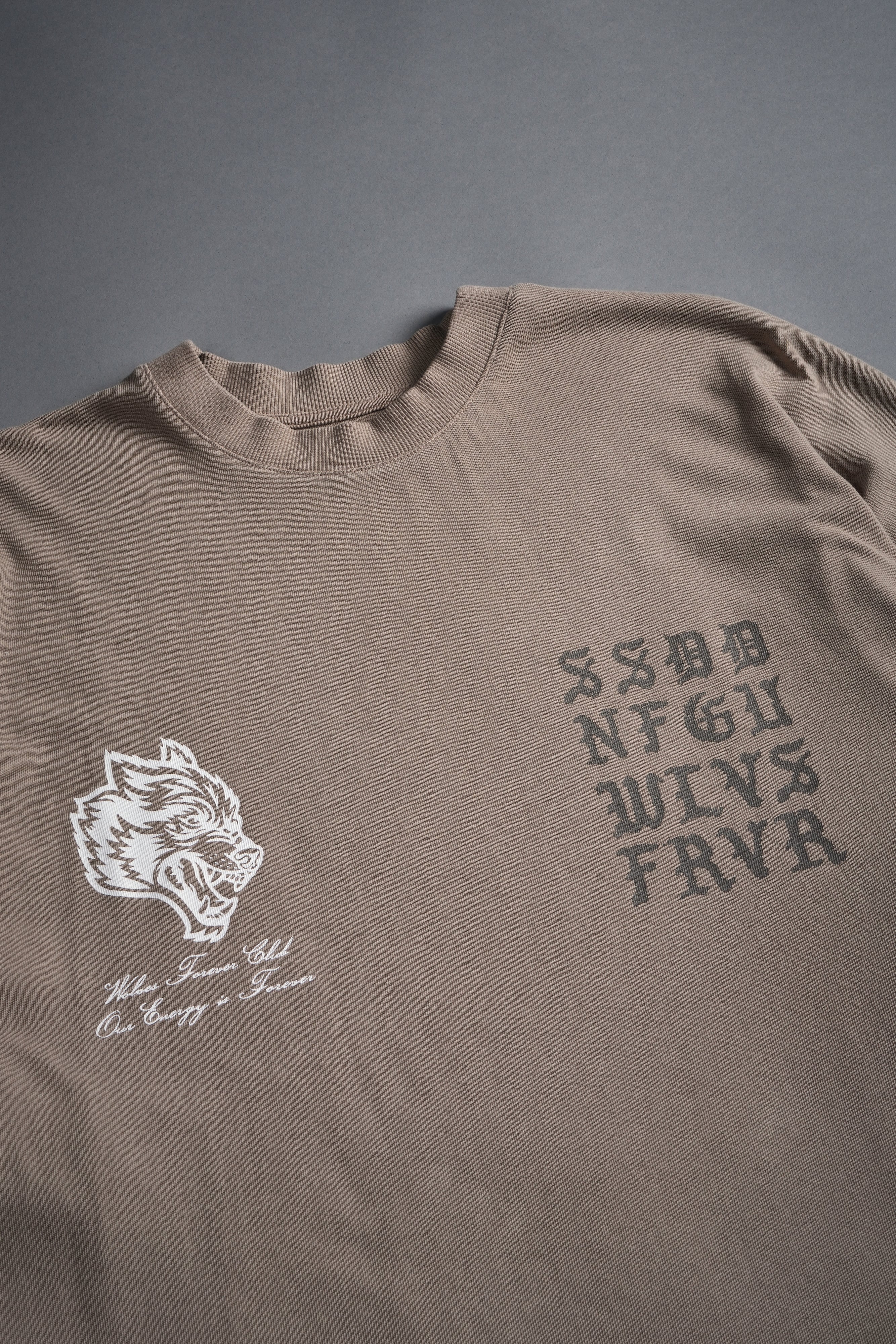 Stone Code "Premium" Oversized Tee in Taupe