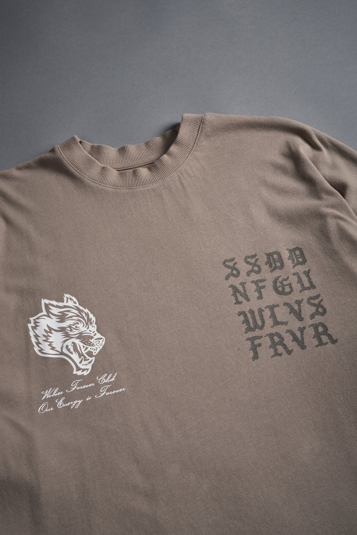 Stone Code "Premium" Oversized Tee in Taupe
