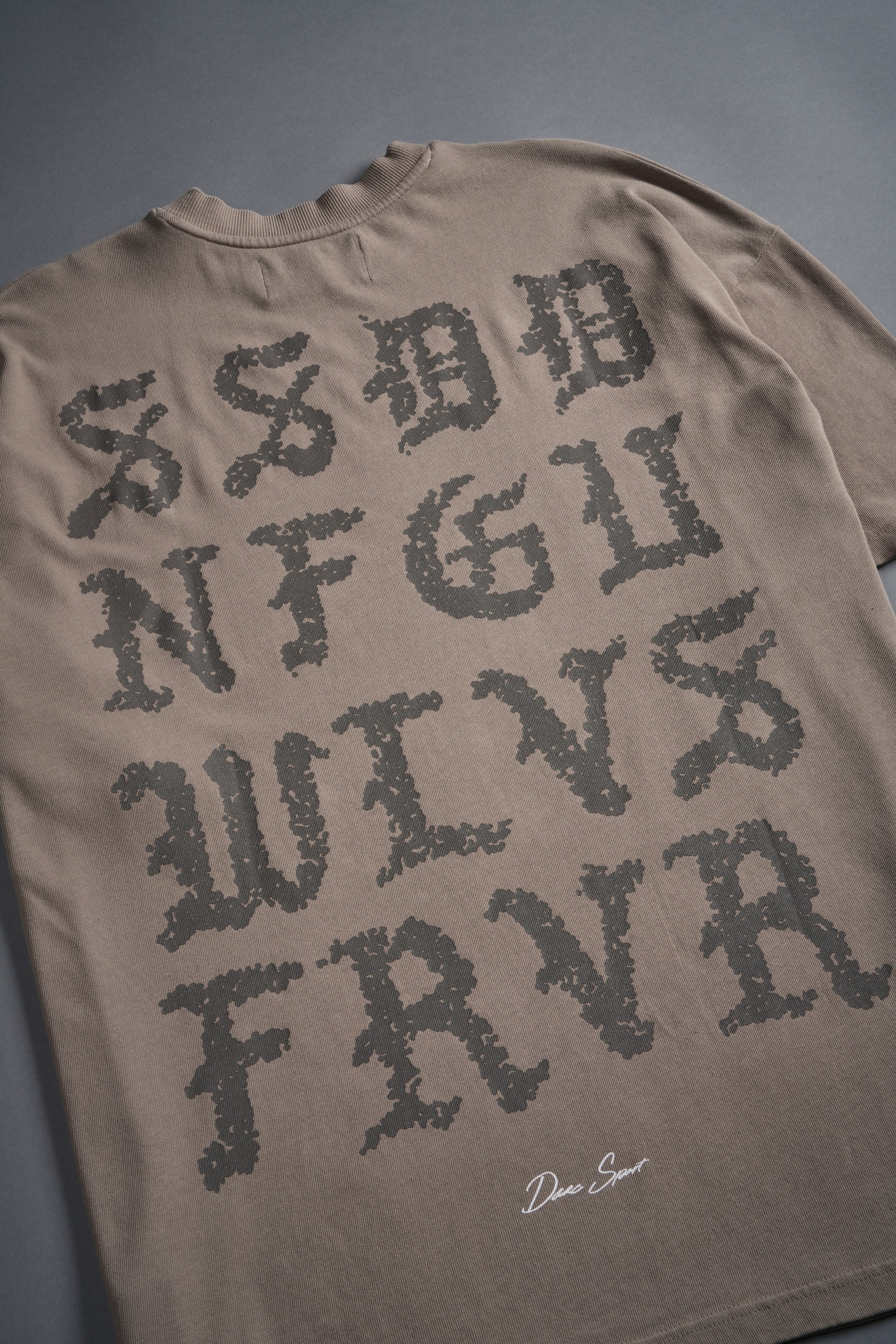 Stone Code "Premium" Oversized Tee in Taupe