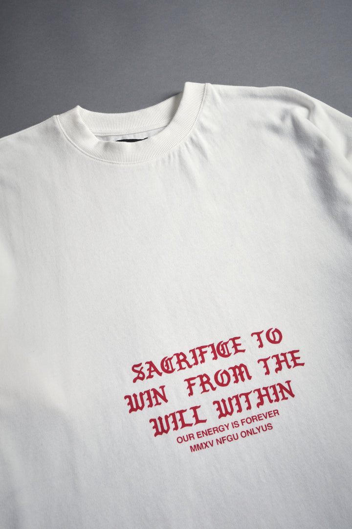 The Will Within "Premium" Oversized Tee in Cream