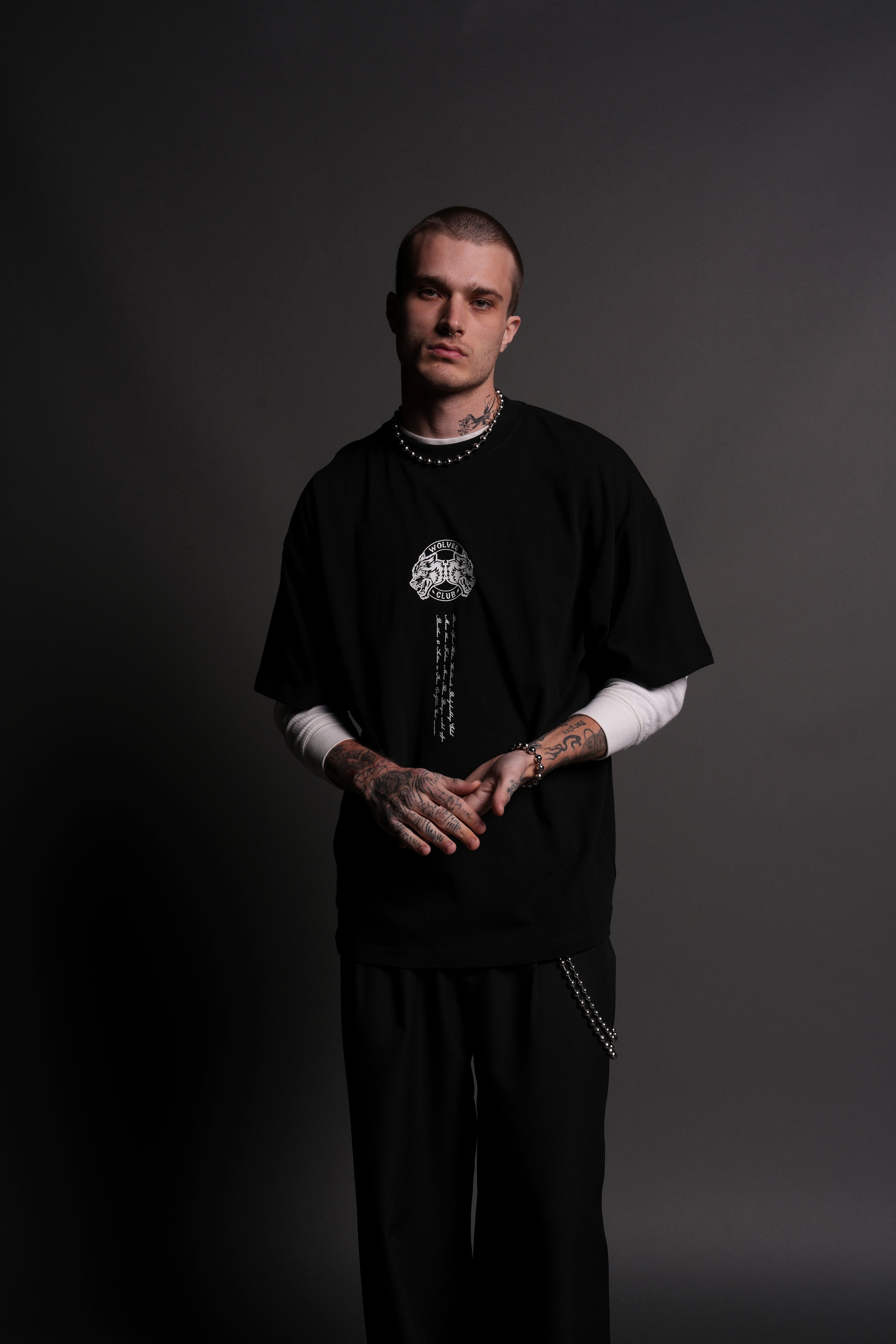 Grim Flash "Premium" Oversized Tee in Black