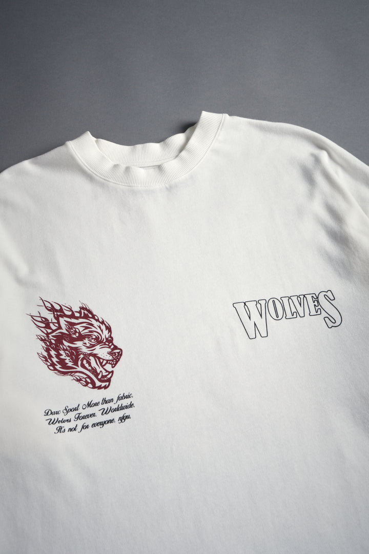 Western V2 "Premium" Oversized Tee in Cream
