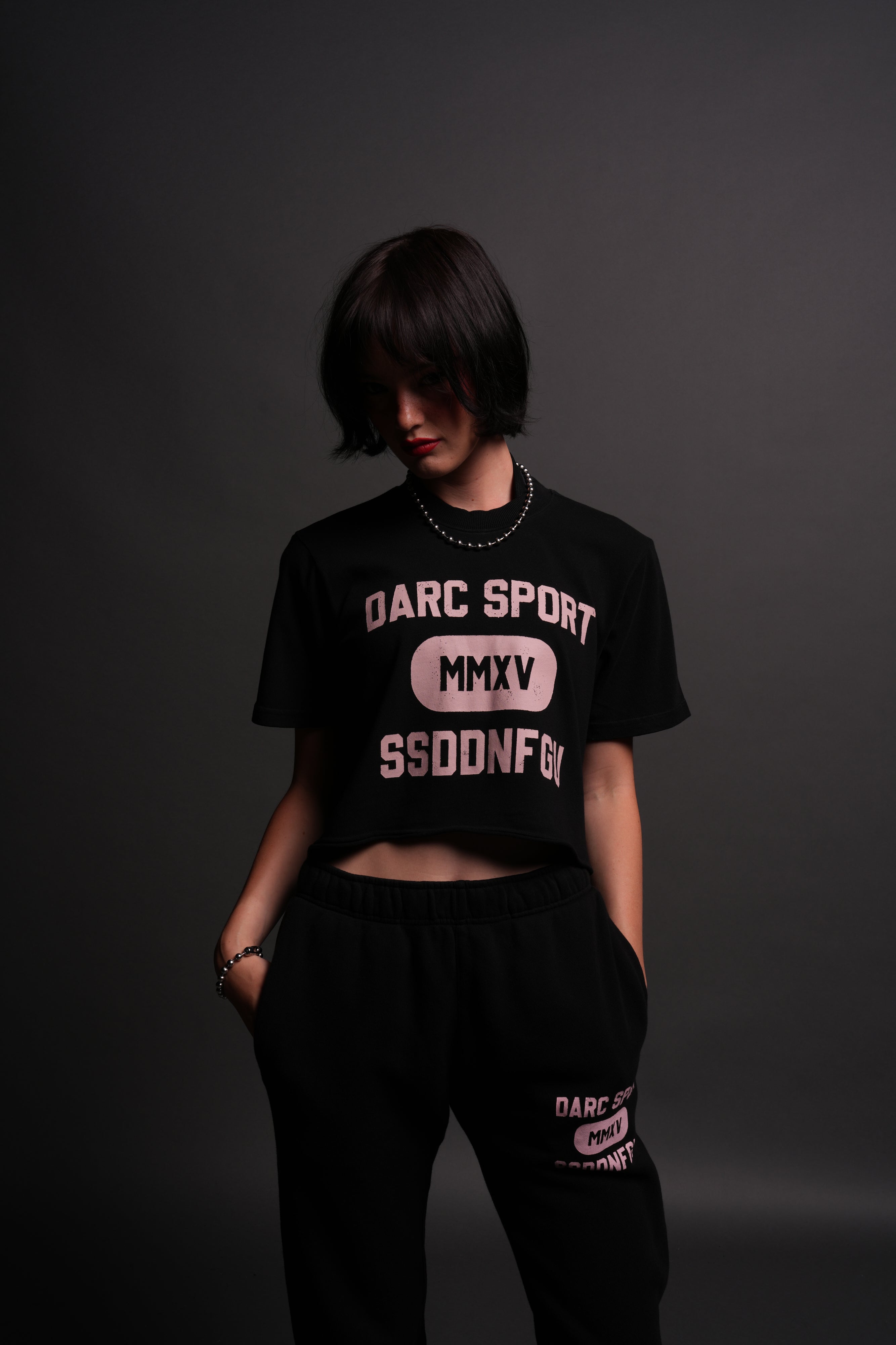 Wolves Forever "Premium" (Cropped) Tee in Black
