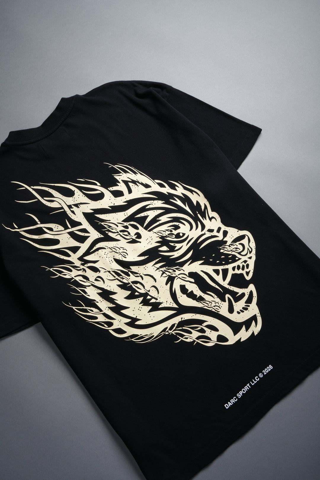 Wolves Inferno "Premium" Oversized Tee in Black