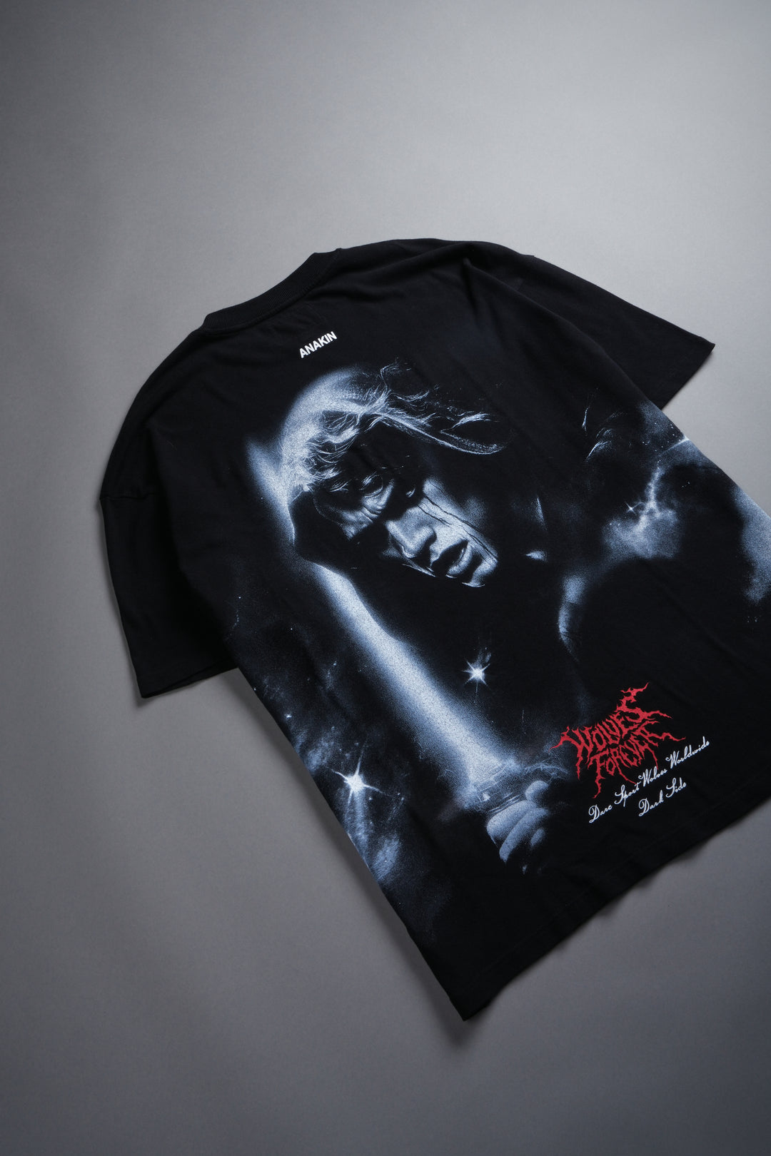 Dark Fate "Side By Side" Series Premium Oversized Tee in Black