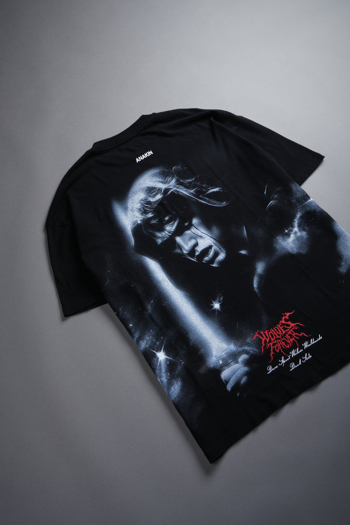 Dark Fate "Side By Side" Series Premium Oversized Tee in Black