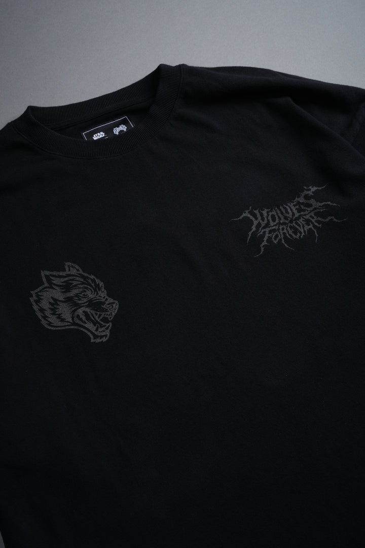 Dark Fate "Side By Side" Series Premium Oversized Tee in Black