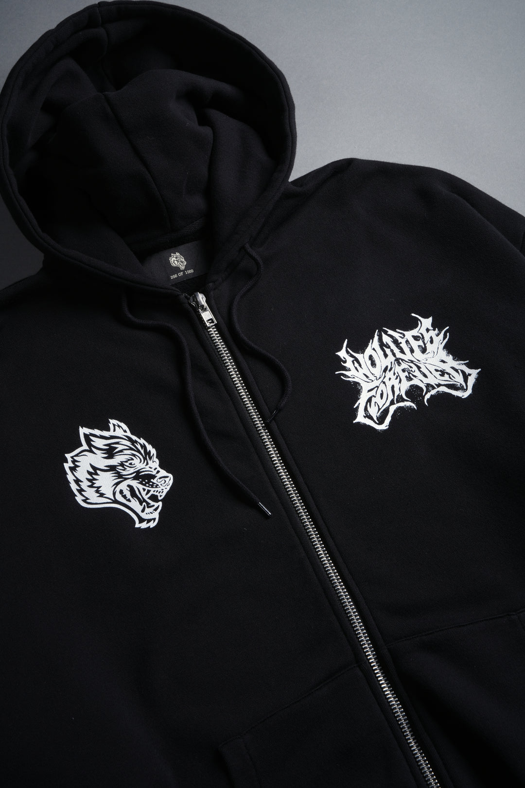 Sheer Loyalty "Chambers" Zip Hoodie in Black