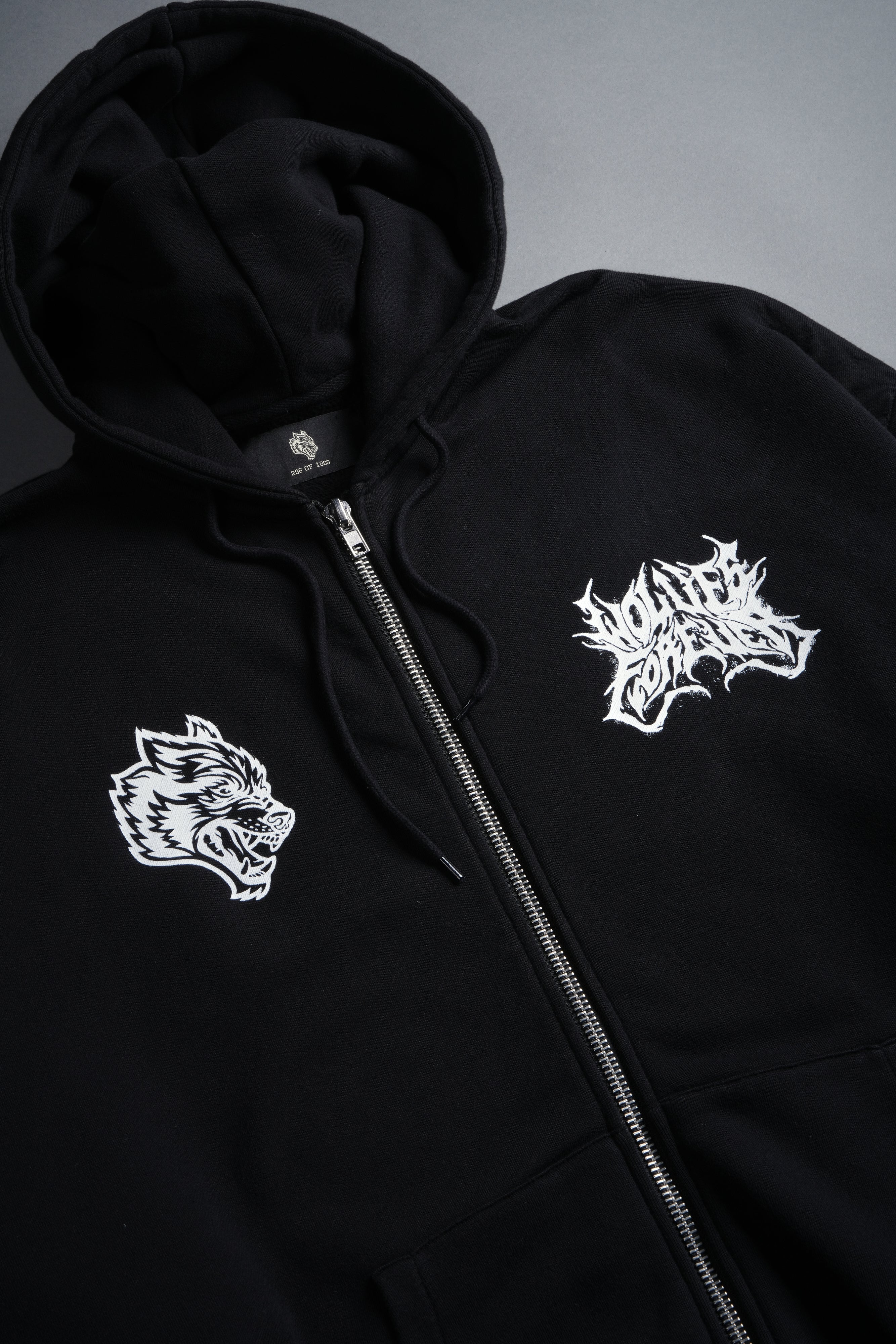 Sheer Loyalty "Chambers" Zip Hoodie in Black