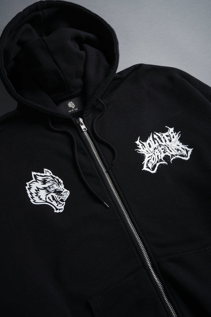 Sheer Loyalty "Chambers" Zip Hoodie in Black
