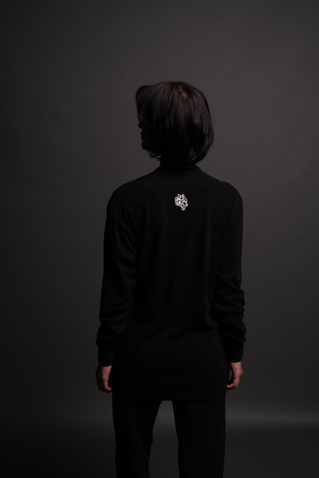 Chopper Wolf "Premium" L/S Tee in Black