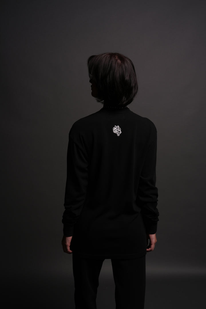 Chopper Wolf "Premium" L/S Tee in Black