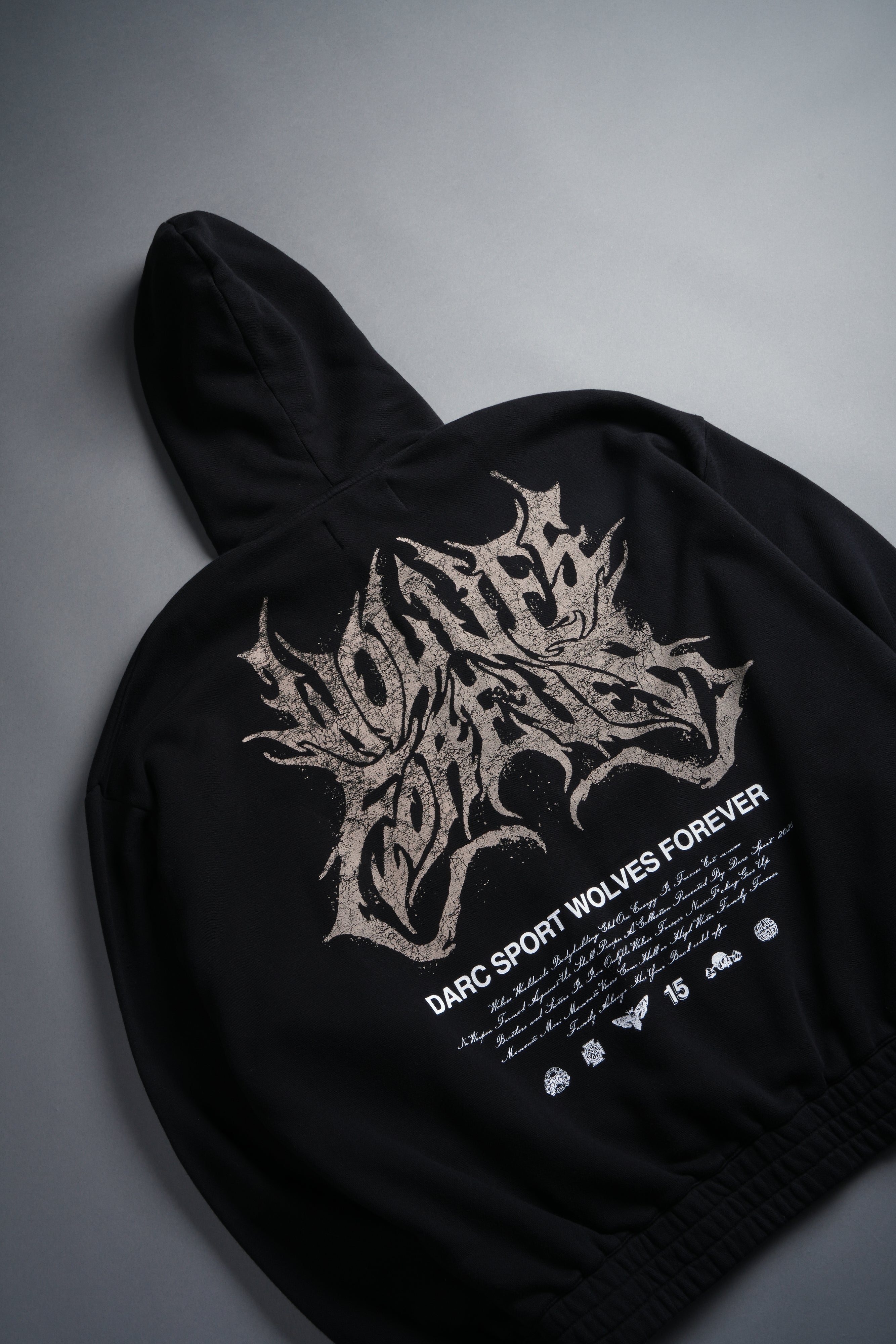 Sheer Loyalty "Chambers" Zip Hoodie in Black