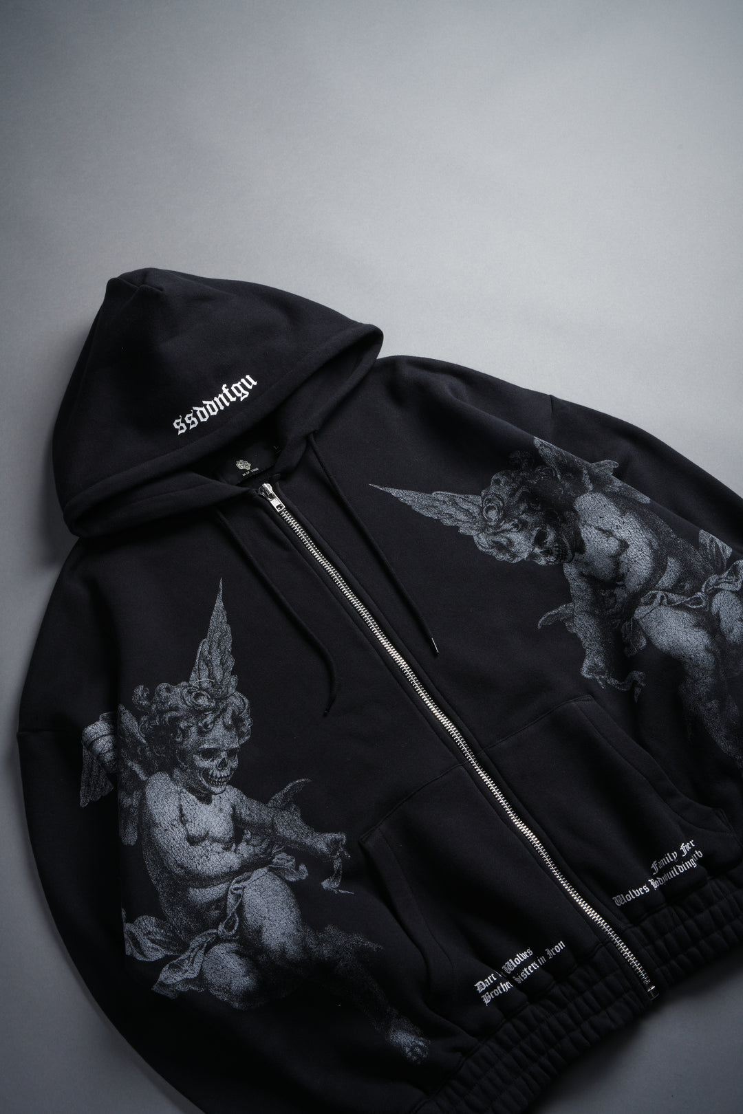Darc Angel "Chambers" Zip Hoodie in Black