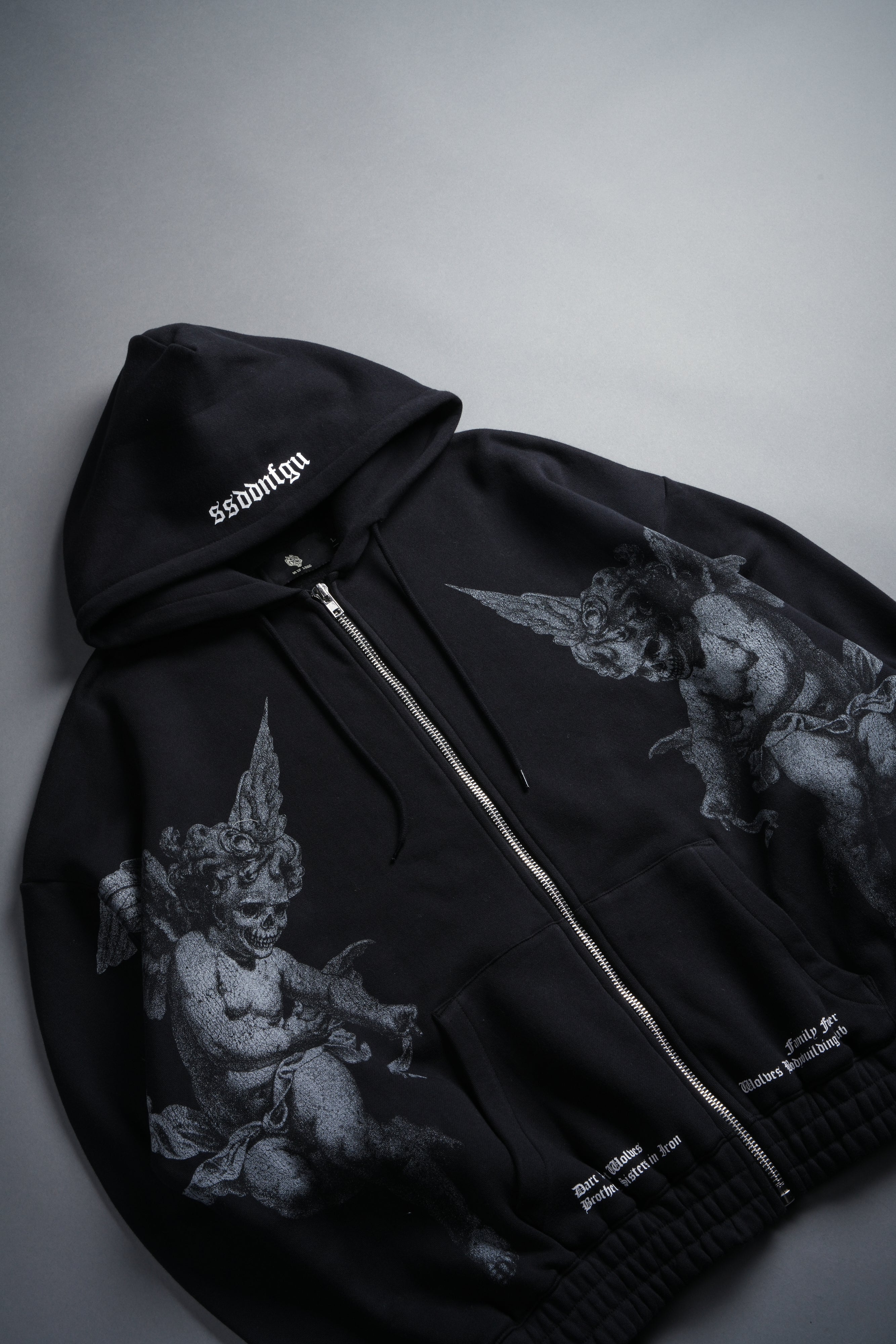 Darc Angel "Chambers" Zip Hoodie in Black