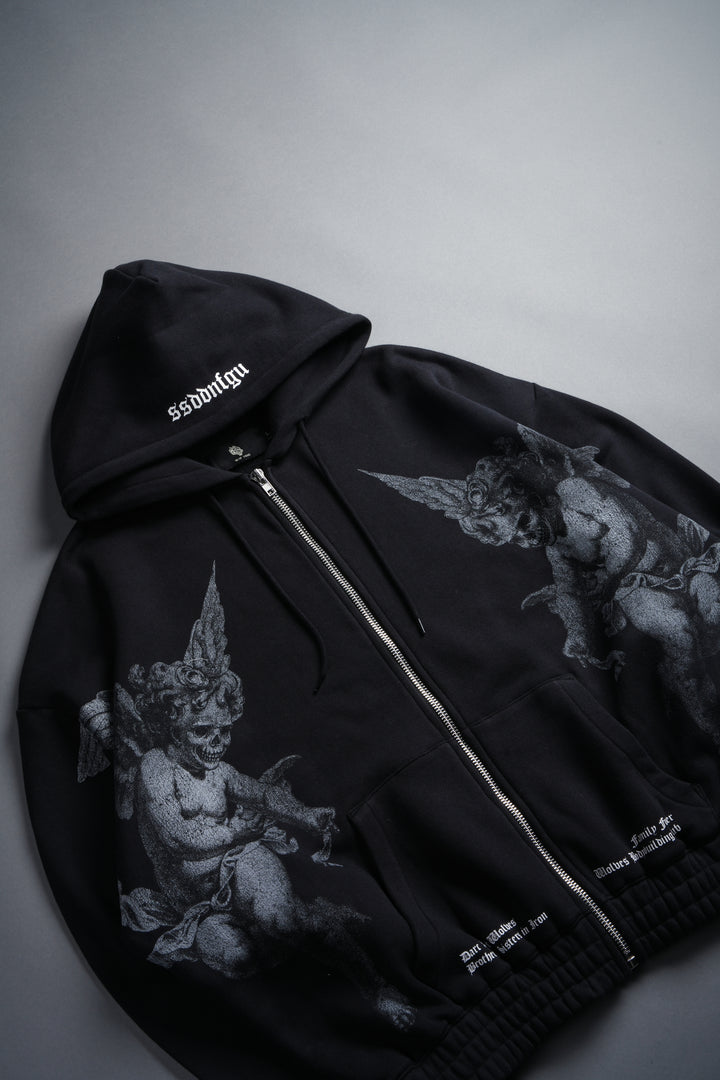 Darc Angel "Chambers" Zip Hoodie in Black