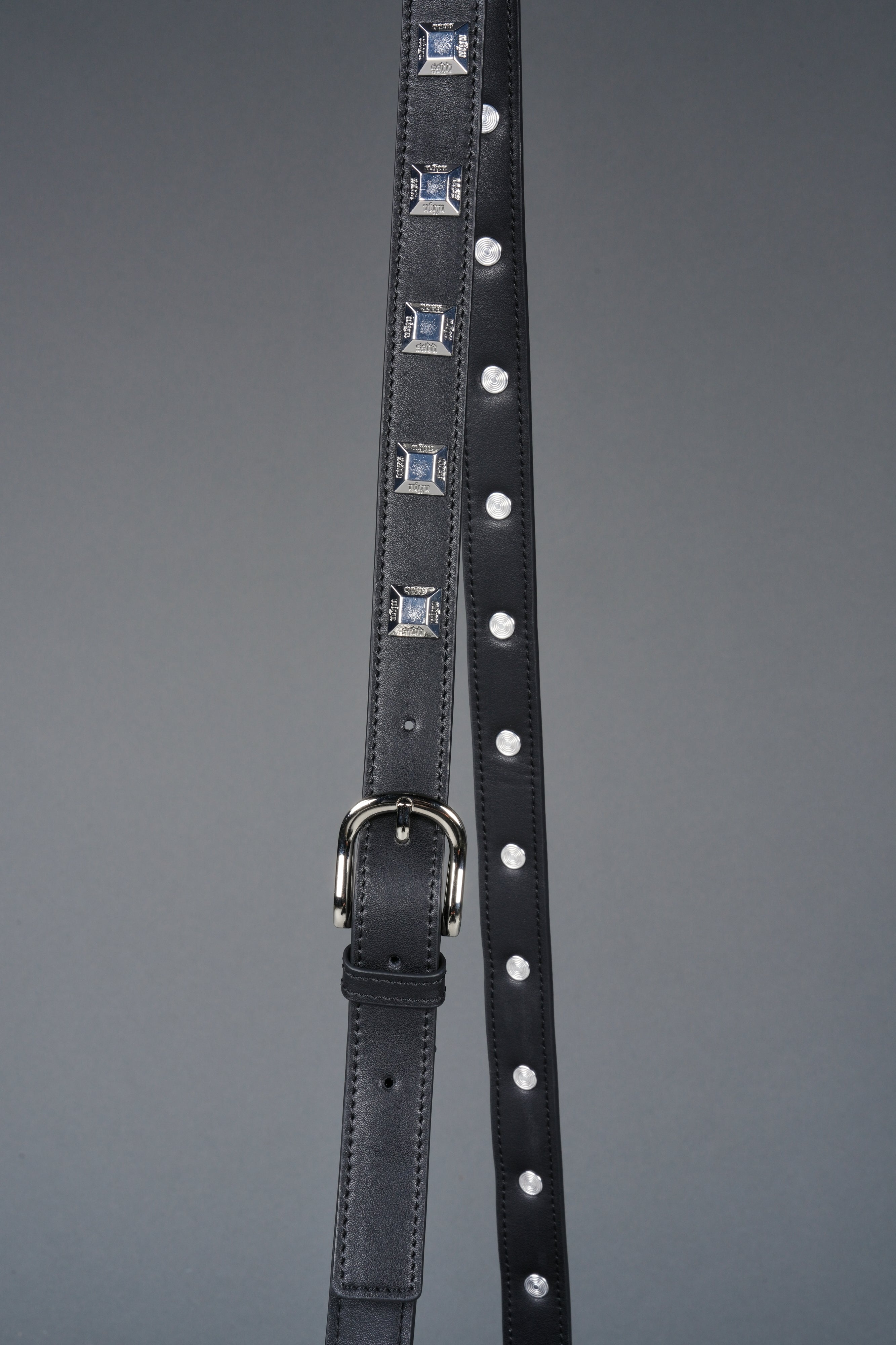 Wolves OnlyUs Slim Leather Side Bag in Black