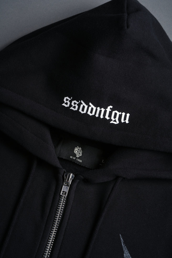 Darc Angel "Chambers" Zip Hoodie in Black