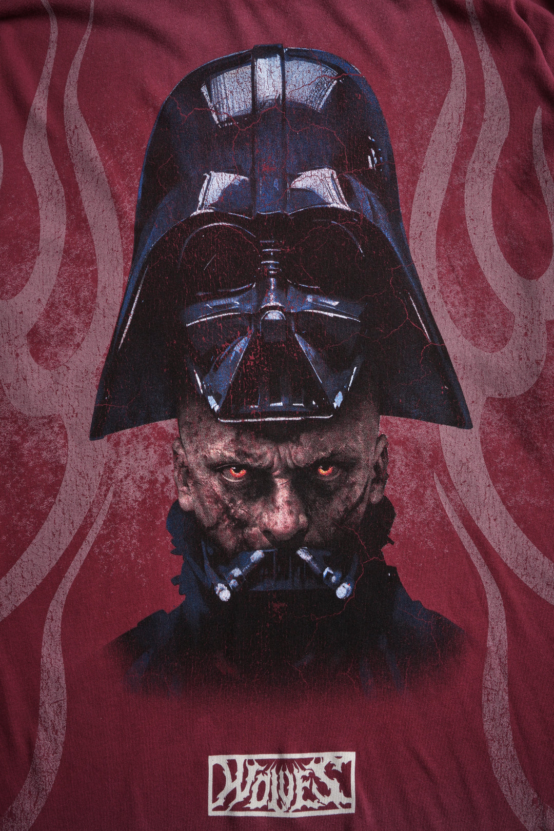 Ashes of the Dark V2 "Premium" Oversized Tee in Cherry Red Drift Wash