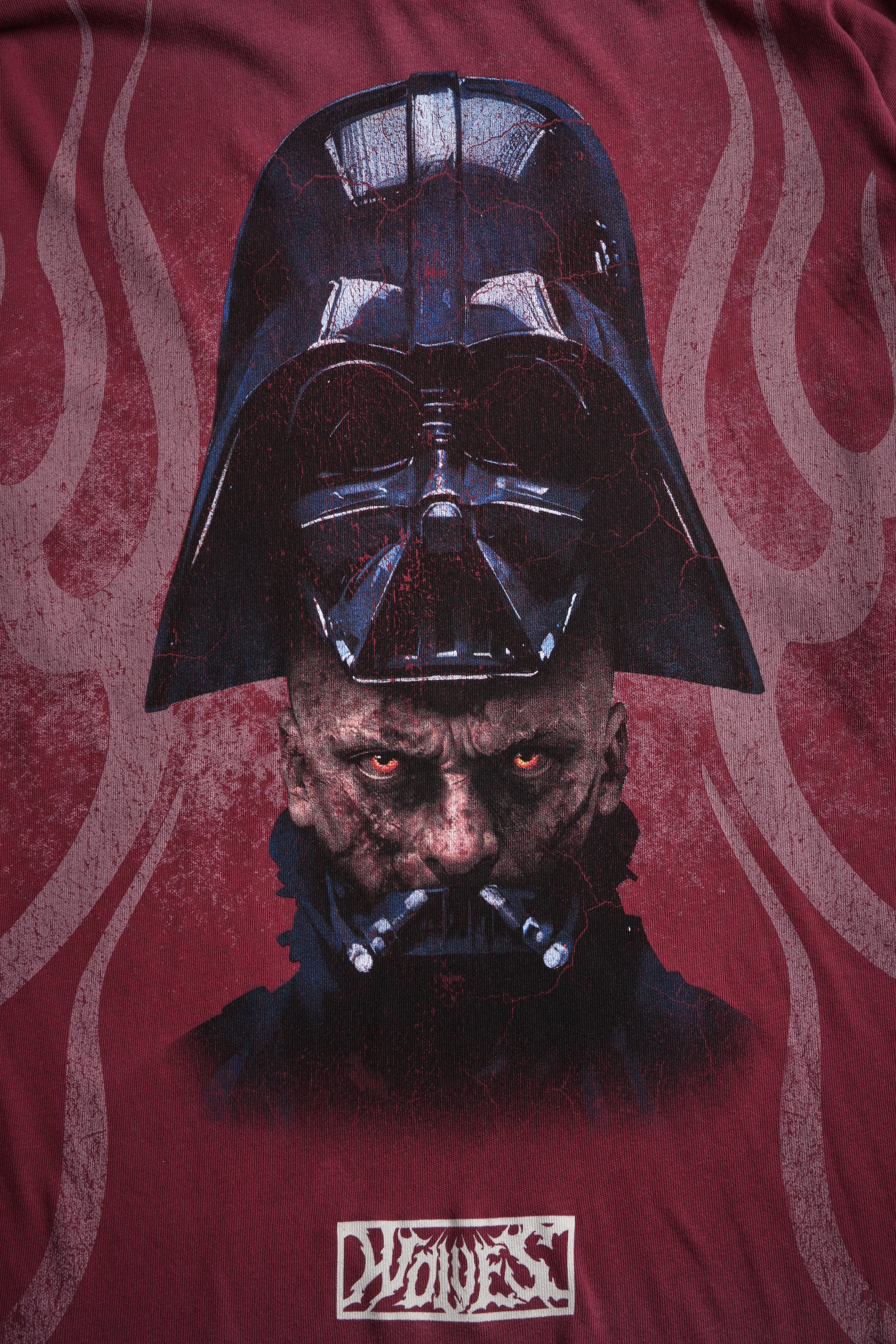 Ashes of the Dark V2 "Premium" Oversized Tee in Cherry Red Drift Wash