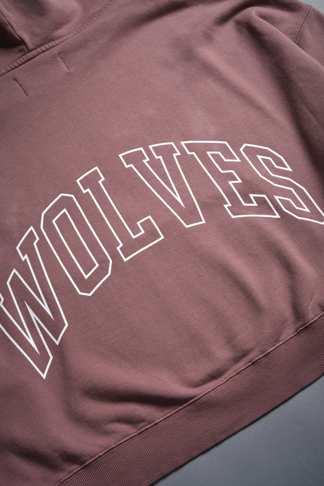 Wolf of the Flame Grunge "Gage Box Cut" Hoodie in Mauve