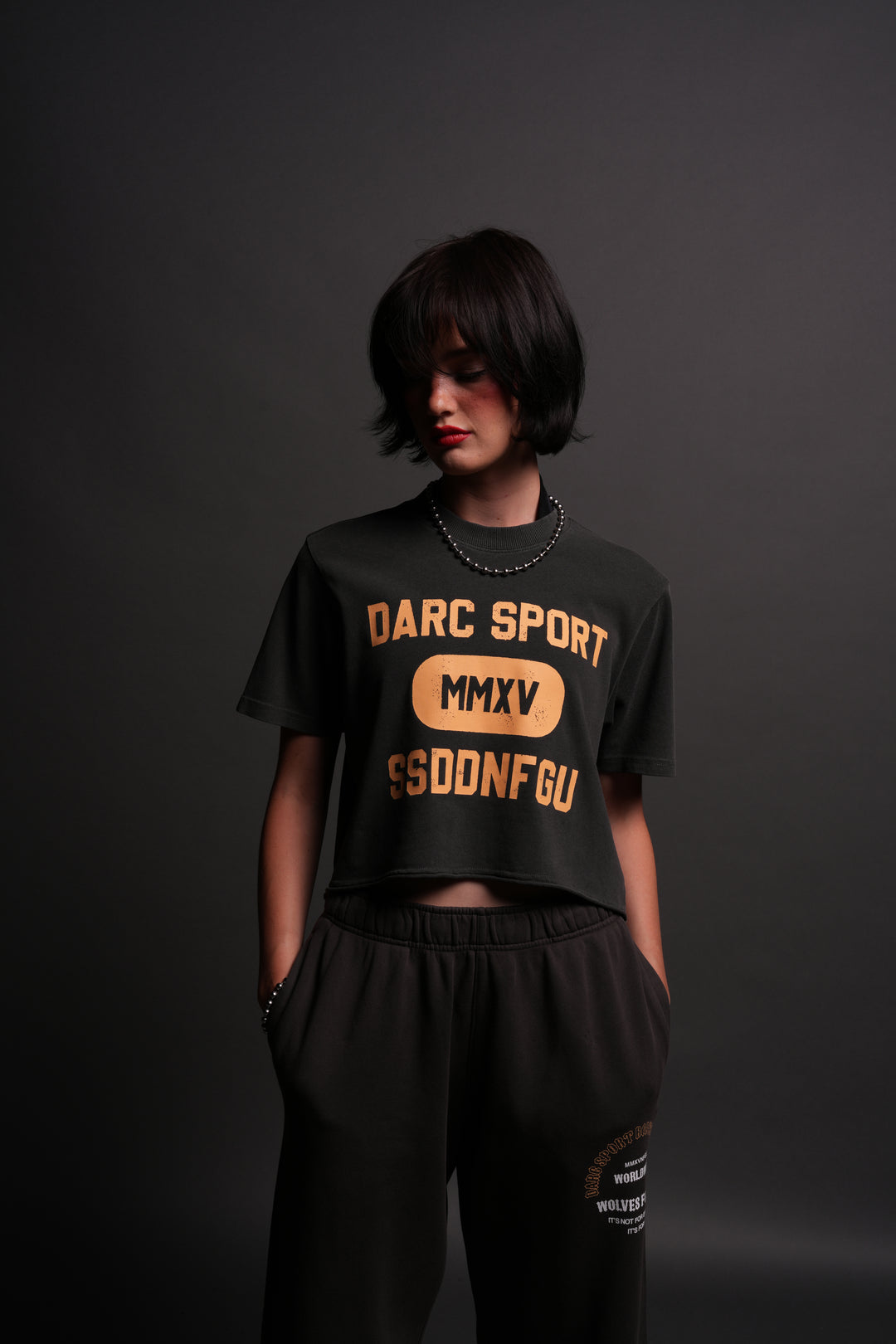 Wolves Forever "Premium" (Cropped) Tee in Wolf Gray