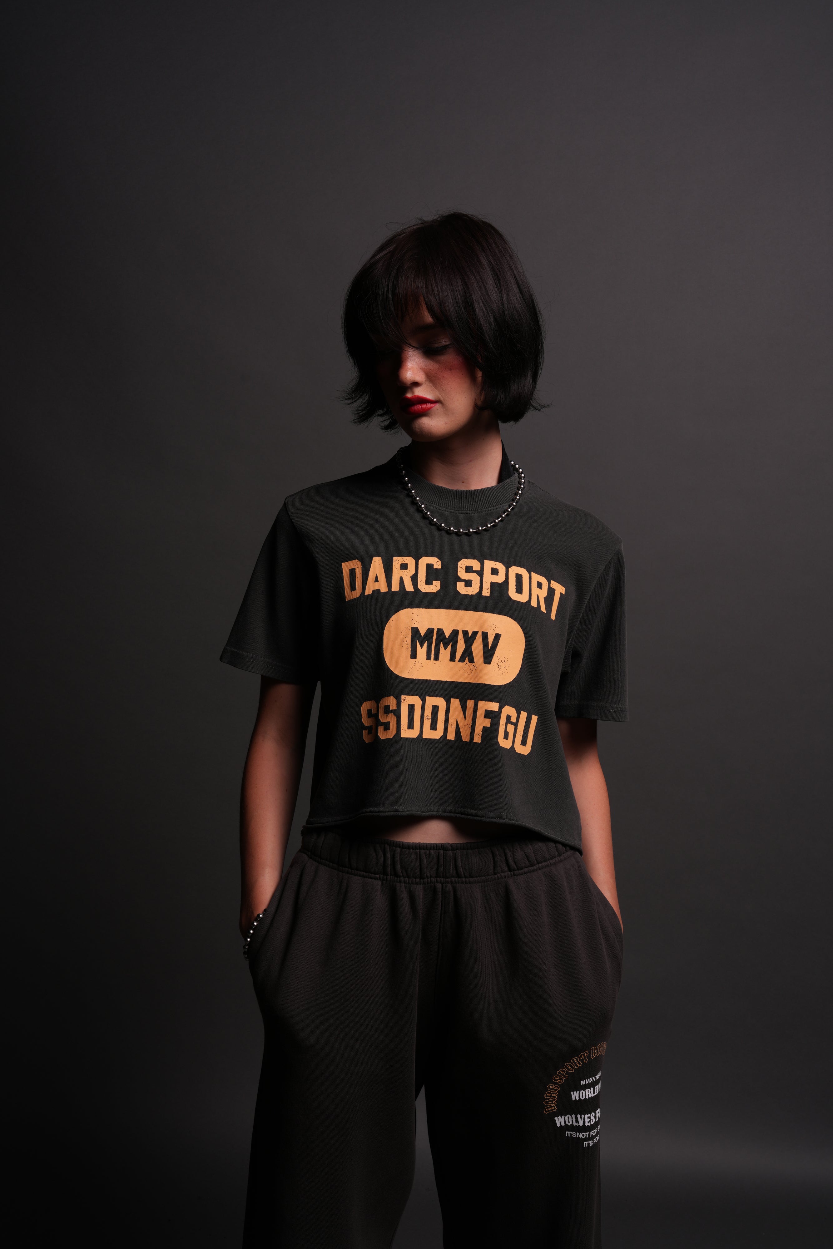 Wolves Forever "Premium" (Cropped) Tee in Wolf Gray