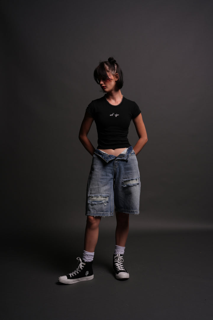 SSDD NFGU "Baby" Tee in Black